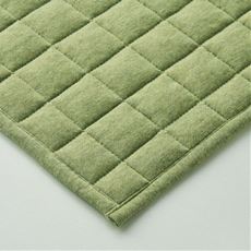 綿混スウェットキルトラグ