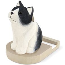 アニマル木彫りスマートフォンスタンド