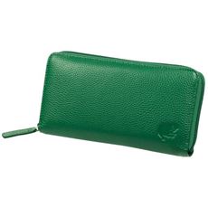 お金がカエル 牛革長財布