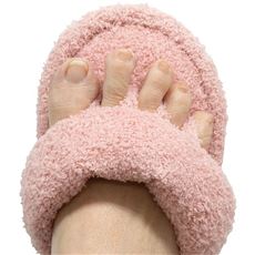 ふんわりパイルの低反発5本指スリッパ