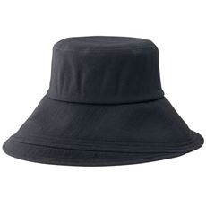 綿100%つばの広UV帽子