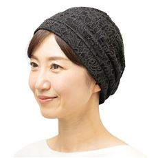 髪にやさしい内側シルクのレース帽子