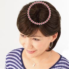 人毛100%お手軽ヘアピース