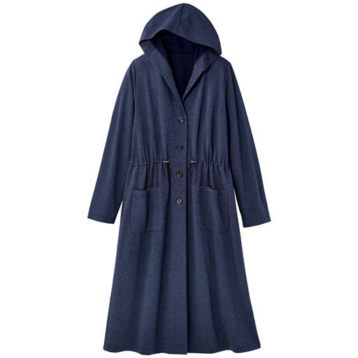 50%OFF【レディース大きいサイズ】 デニム調モッズコート(トールサイズ) - セシール ■カラー：ネイビー ■サイズ：3LT
