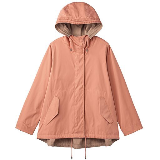 40%OFF【レディース】 リバーシブルフーデッド ショートコート(手洗いOK) - セシール ■カラー:ベージュ ■サイズ:M,L,LL,3L