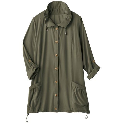 45%OFF【レディース】 シアーストレッチジャケット ■カラー：カーキ ■サイズ：M,L,LL,3L