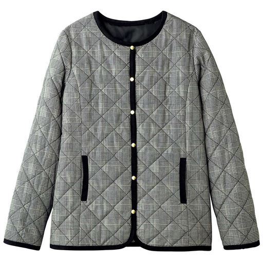 30%OFF【レディース】 キルティングジャケット(手洗いOK) - セシール ■カラー：グレー系 ■サイズ：M,L,LL