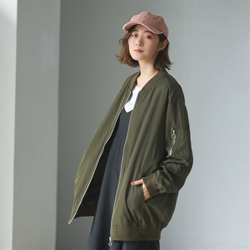 レディース Net限定 ロング丈 長袖ma 1 セシール カラー カーキ サイズ Ll 3l 6l 5l 4l 雑記帳