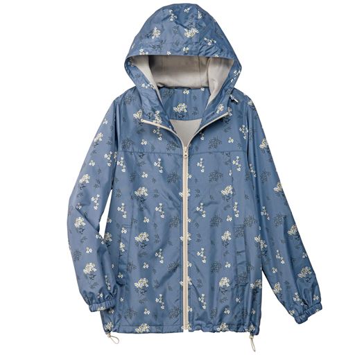 30%OFF【レディース】 プリントパーカーブルゾン - セシール ■カラー：ブルー系 ■サイズ：3L,M,L,LL