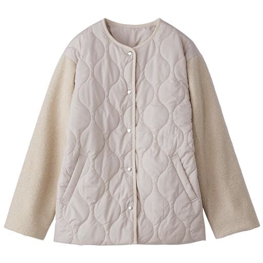 30%OFF【レディース】 異素材使いブルゾン 