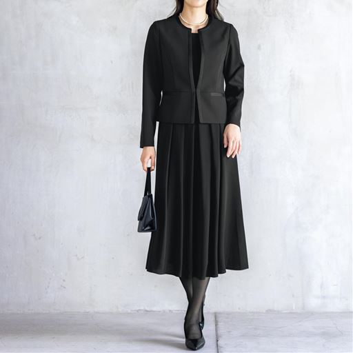 重ね着風ブラックフォーマルワンピース ファッション通販ならセシール Cecile