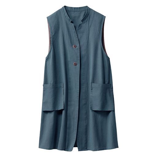 50%OFF【レディース】 ロングベスト - セシール ■カラー：ブラウン ■サイズ：M