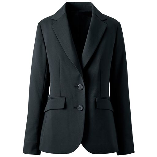 【レディース】 スーツ用テーラードジャケット(事務服・洗濯機OK) - セシール ■カラー：ブラックB(ロング丈) ■サイズ：13AR,15ABR,17ABR,19ABR,21ABR,5AP,7AR,9AR,11AR