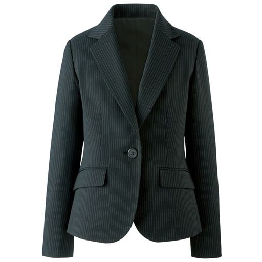 【レディース】 スーツ用テーラードジャケット(事務服・洗濯機OK) ■カラー：ストライプA(ショート丈) ■サイズ：5AP,7AR,9AR,11AR,13AR,15ABR,17ABR,19ABR,21ABR