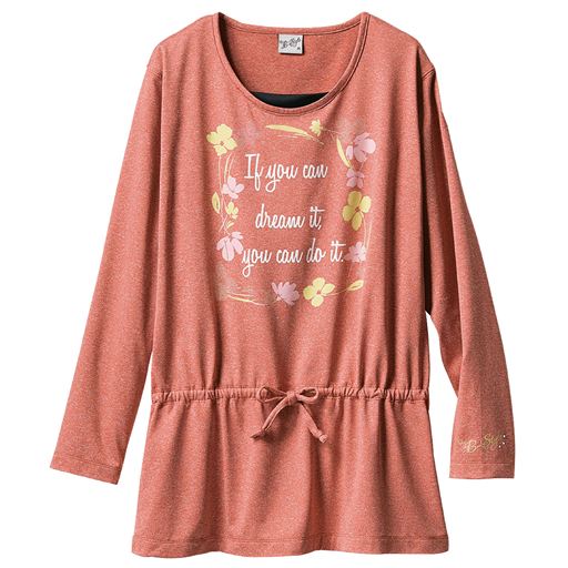 70%OFF【レディース】 裏起毛チュニック(for B Style) - セシール ■カラー：レッド ■サイズ：L,LL