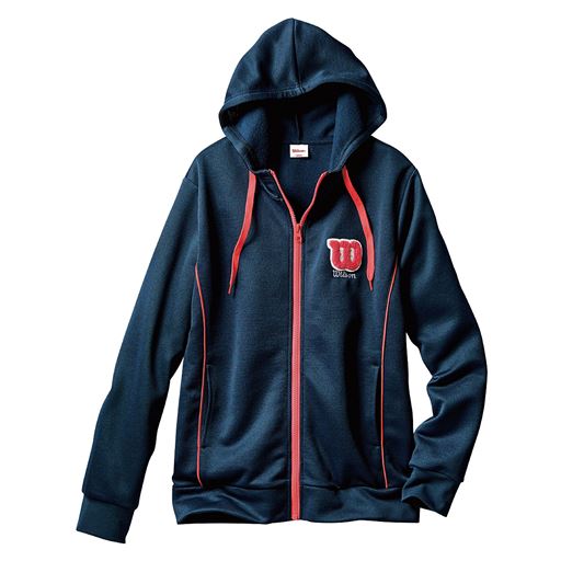 40%OFF【レディース】 裏起毛ジップアップパーカ(Wilson) - セシール ■カラー：ネイビー ■サイズ：M,L