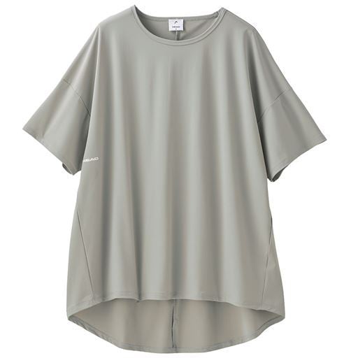 【レディース】 バックテールヘム半袖プルオーバー(HEAD) - セシール ■カラー:グレー ■サイズ:M,L,LL 【レディース】 バックテールヘム半袖プルオーバー(HEAD) - セシール ■カラー:グレー ■サイズ:M,L,LL