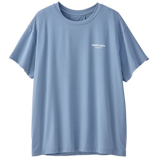 【レディース】 フレンチ袖風半袖Tシャツ(マリ・クレール・スポール) ■カラー:ブルー ■サイズ:M,L,LL 【レディース】 フレンチ袖風半袖Tシャツ(マリ・クレール・スポール) ■カラー:ブルー ■サイズ:M,L,LL