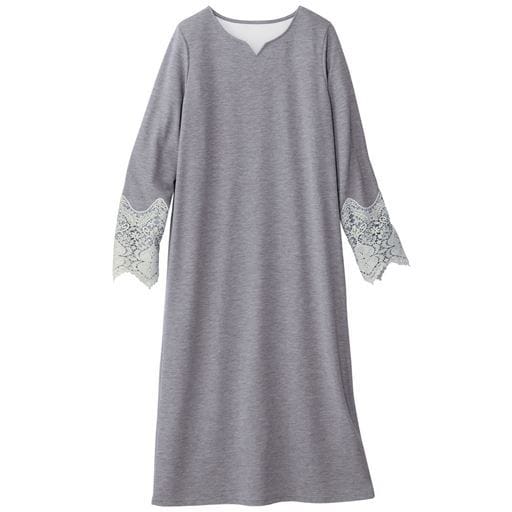 袖レースリップルワンピース トールサイズ ファッション通販ならセシール Cecile