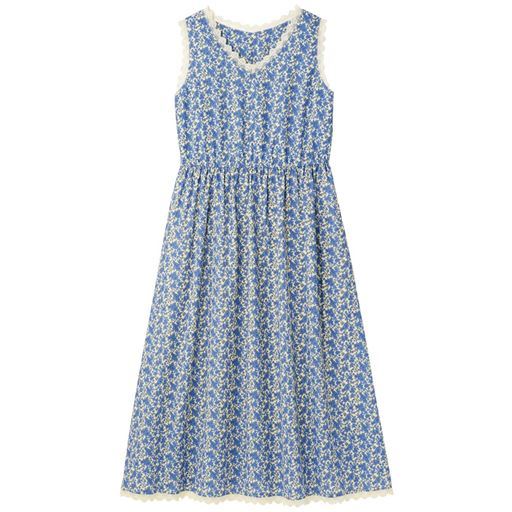 46%OFF【レディース大きいサイズ】 【ぽっちゃりさんサイズ】ノースリーブ花柄ワンピース - セシール ■カラー：プリントA ■サイズ：L,LL,3L,4L