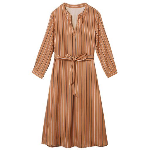 60%OFF【レディース】 スタンドカラーシャツワンピース ■カラー：レンガ ■サイズ：M,L,LL