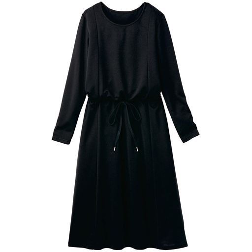 60%OFF【レディース大きいサイズ】 【ぽっちゃりさんサイズ】ウエストデザインワンピース - セシール ■カラー：ブラック ■サイズ：LL,3L,4L,5L,6L