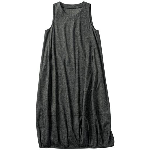 30%OFF【レディース】 ほどよいまるみのバルーンワンピース - セシール ■カラー：ブラック系 ■サイズ：M,L