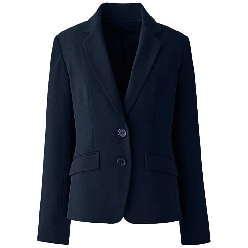 【レディース】 ストレッチテーラードジャケット(事務服・洗濯機OK) ■カラー：ネイビー(レギュラー丈) ■サイズ：7AR,19ABR,21ABR