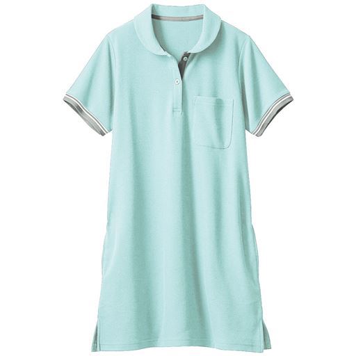 50%OFF【レディース】 チュニックポロシャツ(吸汗速乾・抗菌防臭) ■カラー：ライトグリーン ■サイズ：S