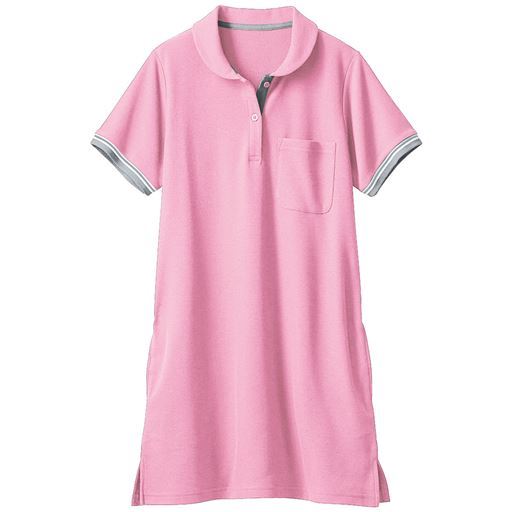 50%OFF【レディース】 チュニックポロシャツ(吸汗速乾・抗菌防臭) - セシール ■カラー：ネイビー ■サイズ：S