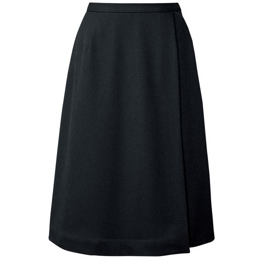 45%OFF【レディース】 オフィスラップキュロット(事務服・洗濯機OK) - セシール ■カラー：ブラック ■サイズ：70-95