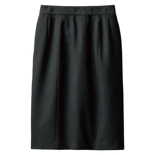 【レディース】 らくらくタイトスカート(事務服・洗濯機OK・動らく)/座ってもお腹らくらくの前らく&reg;カーブベルト設計 ■カラー：ストライプ ■サイズ：61-89,64-91,70-95,73-97,58-87,67-93