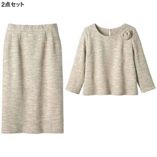セットアップスーツ コサージュ付き フォーマル 卒業式 入学式 セシール Cecile セットアップスーツ コサージュ付き フォーマル 卒業式 入学式 セシール Cecile