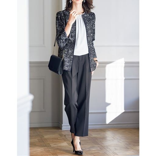 50%OFF【レディース】 セットアップスーツ(ロングジャケット+パンツ)(フォーマル・卒業式・入学式) - セシール ■サイズ：M