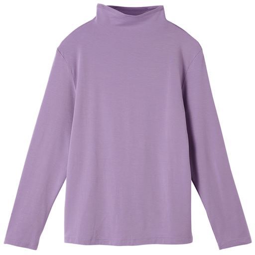 テンセル™繊維混ボトルネックTシャツ(日本製・S-4L)