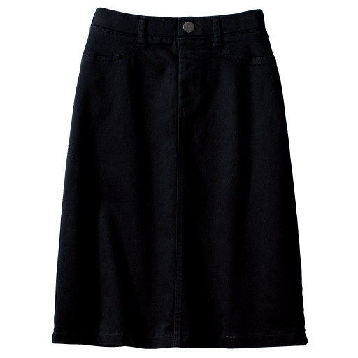 69%OFF【レディース大きいサイズ】 裏起毛スカート - セシール ■カラー：ブラック ■サイズ：6L