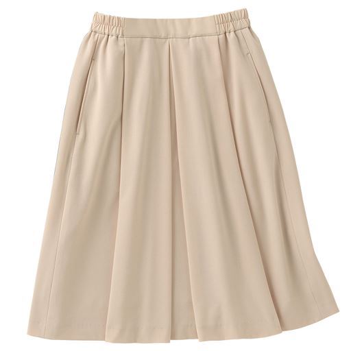 50%OFF【レディース】 タックスカート - セシール ■カラー：ライトベージュ ■サイズ：S(総丈70),M(総丈70),L(総丈70),LL(総丈70),3L(総丈70)