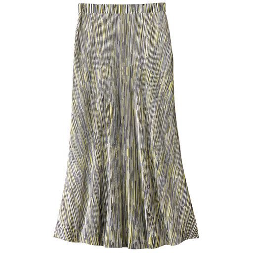 50%OFF【レディース】 楊柳プリーツスカート - セシール ■カラー：イエロー系 ■サイズ：M,L,LL,3L
