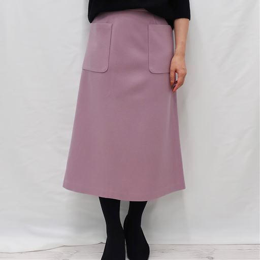 60%OFF【レディース】 ウール調Aラインスカート ■カラー：ラベンダー ■サイズ：S,M,L