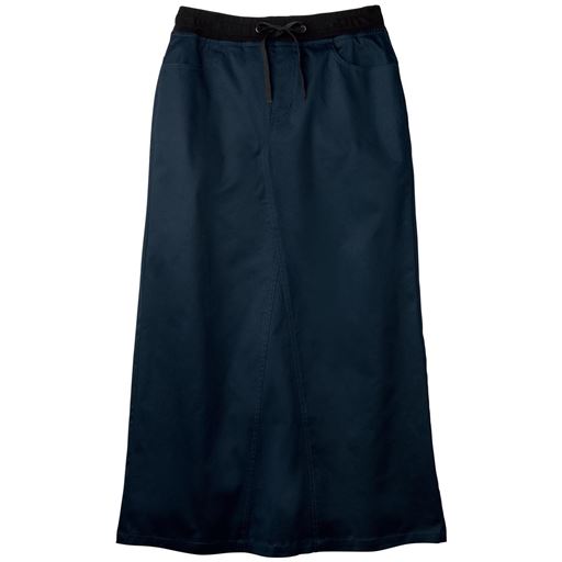 35%OFF【レディース】 ウエスト楽ちんチノスカート ■カラー：ネイビー ■サイズ：S(58-64),M(64-70)