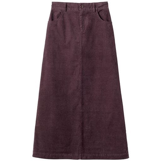 40%OFF【レディース】 コーデュロイAラインスカート ■カラー:バーガンディワイン ■サイズ:S(58~64)