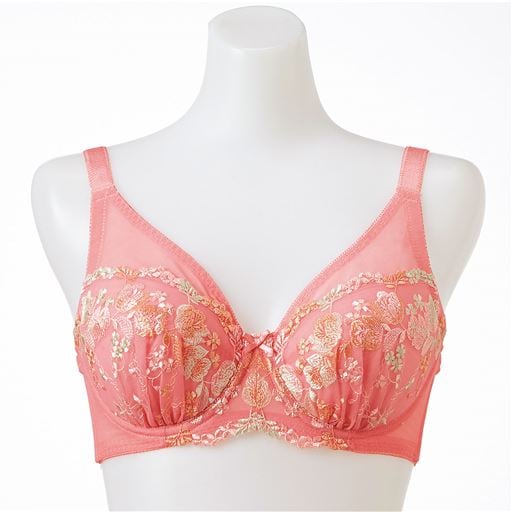 【レディース大きいサイズ】 フルカップブラジャー(ワイヤー入り) ■カラー：スィートピンク ■サイズ：A85, D85, D90, D95, D100, E85, E90, E95, E100, F85, F90, F95, F100, A95, A100, B85, B90, B95, B100, A90, C85, C90, C95, C100