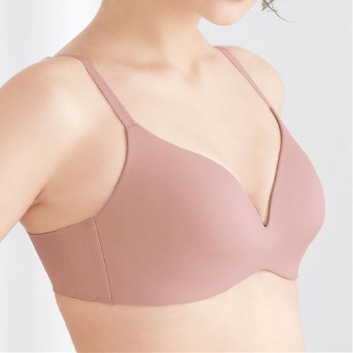 10%OFF【レディース】 スキっとワイヤレスブラ(1枚ですっきり着られるノンワイヤーブラ)(ノンワイヤー・3/4モールドカップ)(サードウェーブブラ) ■カラー：コーラルサンド ■サイズ：A80, A85, B70, B75, B80, B85, C70, D85, D75, D80, C75, C80, C85, D70