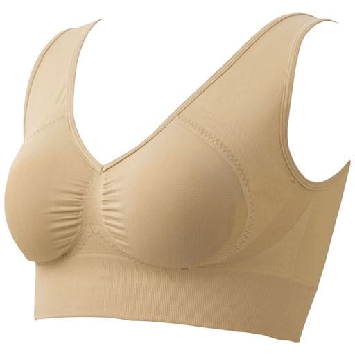 【レディース】 毎日着たいブラ(レギュラータイプ)(ノンワイヤー・ソフトブラ) ■カラー：ベージュ ■サイズ：M-L,L-LL, LL-3L