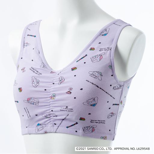 【レディース】 【ネット限定】シナモロール/ハーフトップ - セシール ■カラー：ラベンダー ■サイズ：M,L,LL
