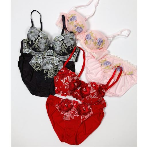 注目の商品 セシール レディース ネット限定 トリンプ福袋 ブラジャー ショーツおまかせ3セット かいこみ