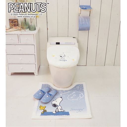 星空スヌーピートイレタリーシリーズ ■カラー:ブルーグレー ■サイズ:トイレマットM(横60×縦60cm),トイレマットL(横60×縦80cm),フタカバー(フリーサイズ), 星空スヌーピートイレタリーシリーズ ■カラー:ブルーグレー ■サイズ:トイレマットM(横60×縦60cm),トイレマットL(横60×縦80cm),フタカバー(フリーサイズ),