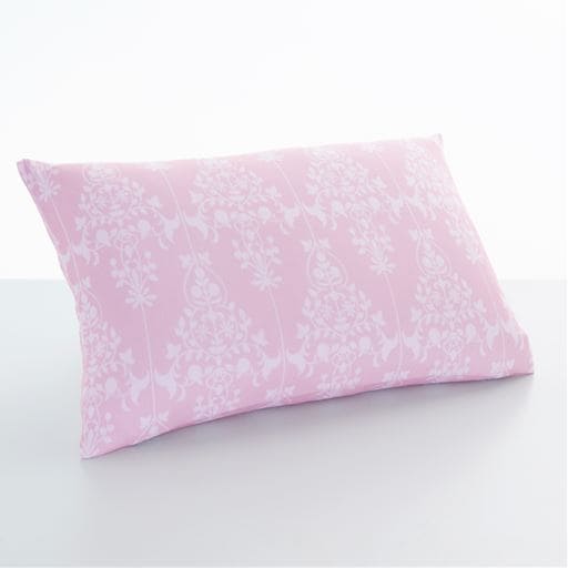 ＜セシール＞ 枕カバー(花柄フリース) ■カラー：ピンク ■サイズ：L(90×45cm)