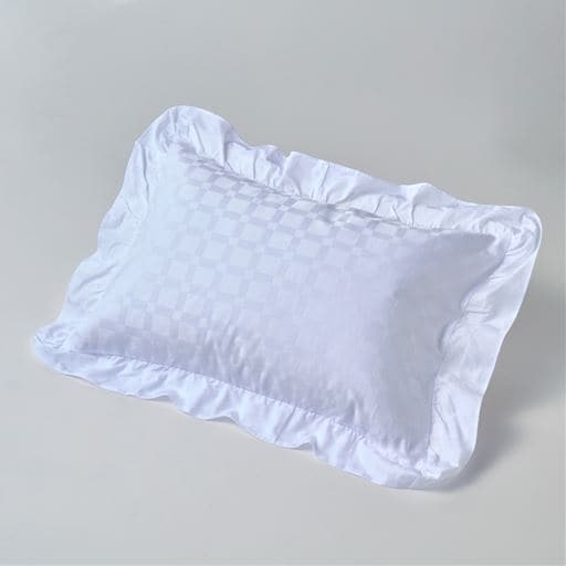 ＜セシール＞ 綿100%枕カバー(ホテル感覚の高密度タイプ) - セシール ■カラー：ホワイト ■サイズ：L(63×43cm)LL(70×50cm)