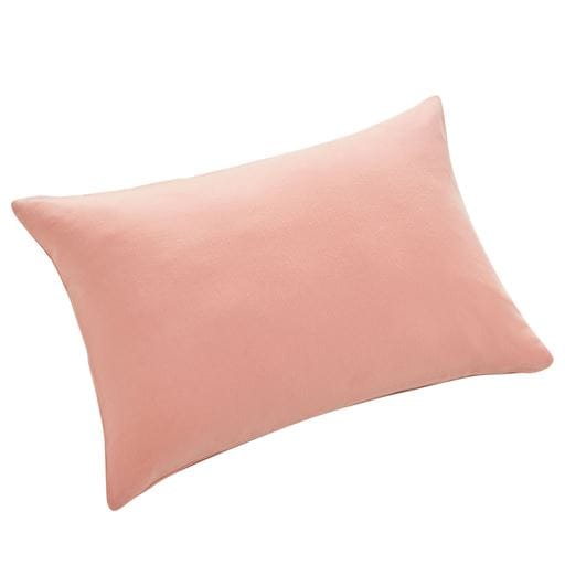 綿100%ネル 枕カバー(無地) - セシール ■カラー：ピンク ■サイズ：L(90×43cm)